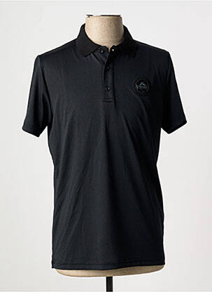 Polo stretch manches courtes noir HELVETICA homme