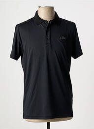 Polo stretch manches courtes noir HELVETICA homme