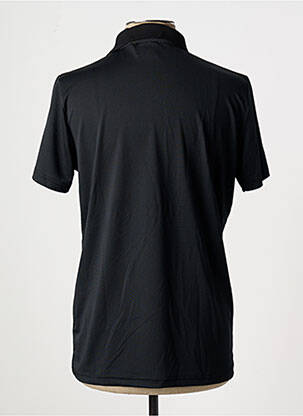 Polo stretch manches courtes noir HELVETICA homme