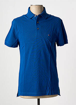 Polo bleu TOMMY HILFIGER pour homme