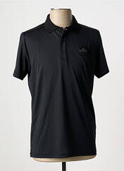 Polo noir HELVETICA pour homme seconde vue