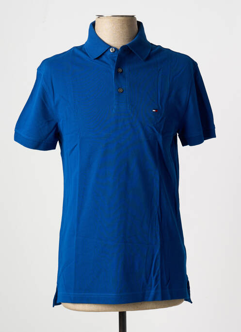 Polo bleu TOMMY HILFIGER pour homme