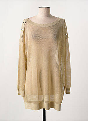 Pull tunique col rond manches longues or LIU JO femme