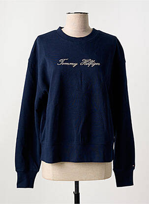 Sweat-shirt manches longues manches longues bleu TOMMY HILFIGER femme