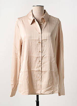 Chemisier coupe droite manches longues beige GUESS femme