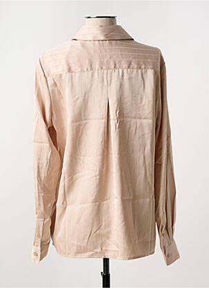 Chemisier coupe droite manches longues beige GUESS femme