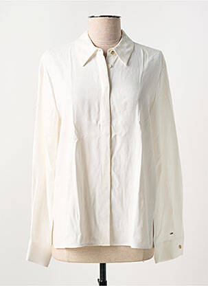 Chemisier coupe droite manches longues blanc TOMMY HILFIGER femme