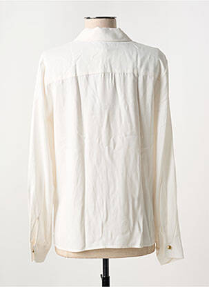 Chemisier coupe droite manches longues blanc TOMMY HILFIGER femme