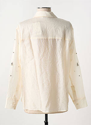 Chemisier coupe droite manches longues beige SALSA femme