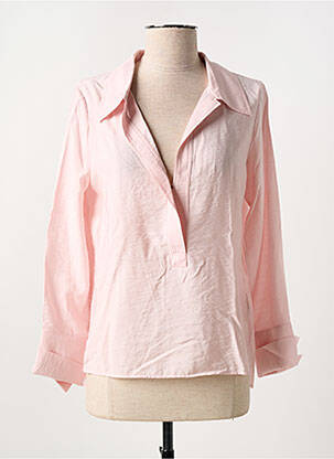 Blouse poignets boutonnés avec fente manches longues rose SALSA femme