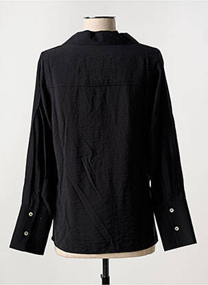 Blouse tissage popeline manches longues noir SALSA femme