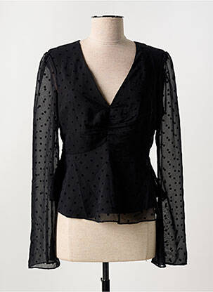 Blouse manches longues manches longues noir GUESS femme
