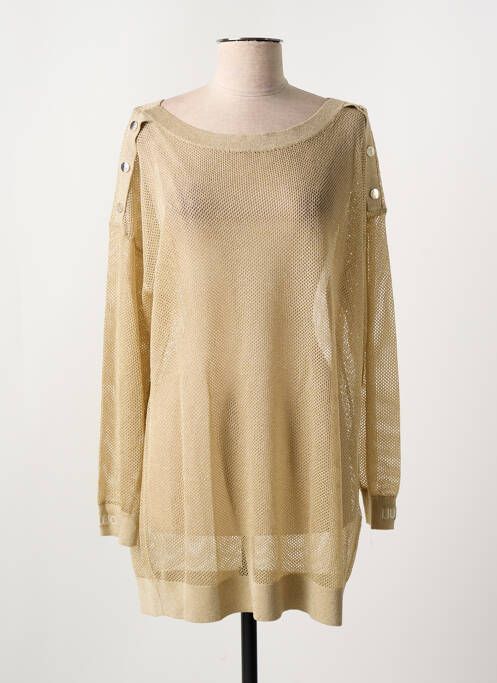 Pull tunique col rond manches longues or LIU JO femme