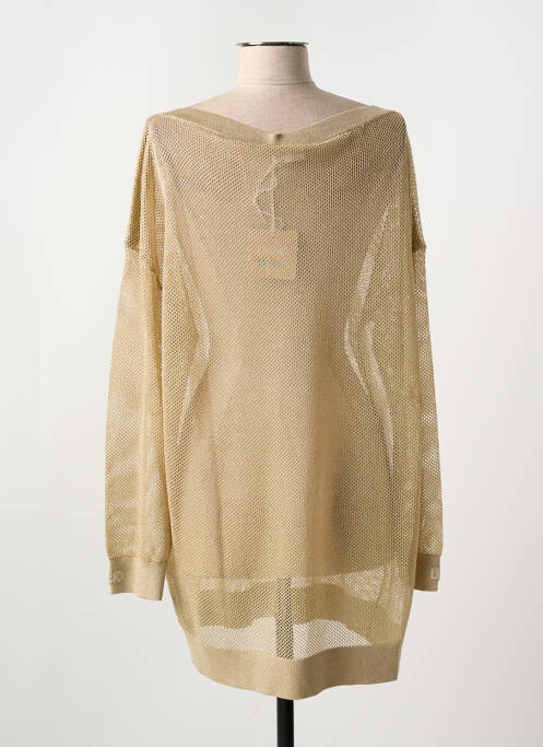 Pull tunique col rond manches longues or LIU JO femme