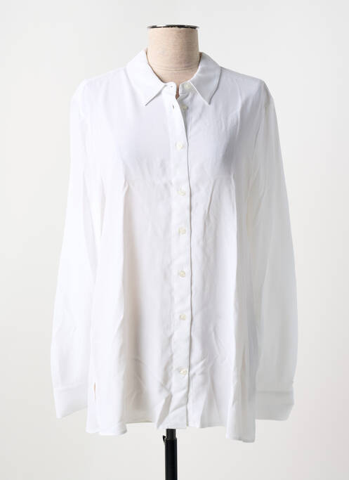 Chemisier tissage crêpe manches longues blanc TOMMY HILFIGER femme