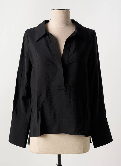 Blouse poignets boutonnés avec fente manches longues noir SALSA femme