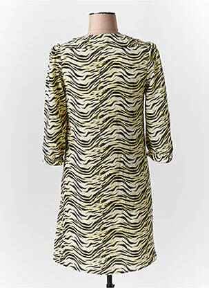 Robe mi-longue manches 3/4 manches 3/4 vert FREEMAN T.PORTER femme
