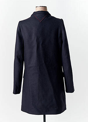 Manteau long coupe cintrée sans capuche noir TOMMY HILFIGER femme