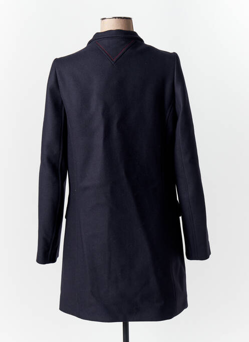 Manteau long coupe cintrée sans capuche noir TOMMY HILFIGER femme