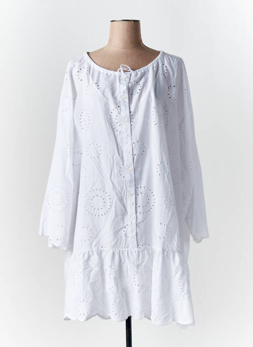 Robe mi-longue blanc IMPERIAL pour femme