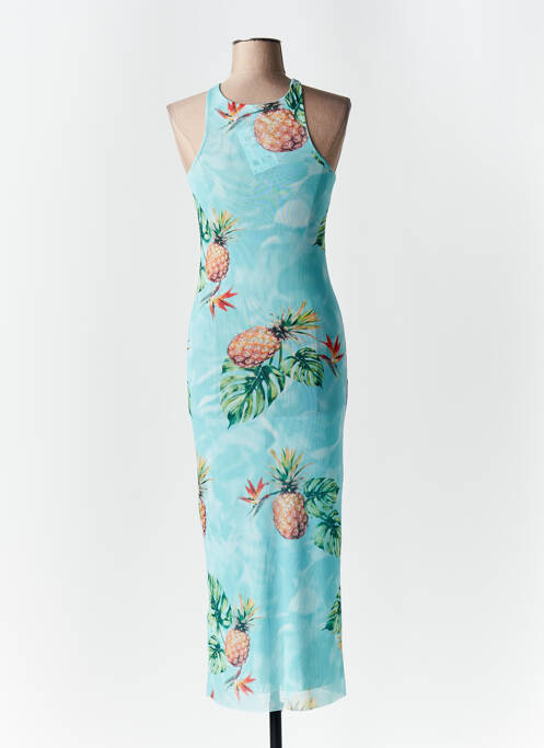 Robe mi-longue bleu DESIGUAL pour femme