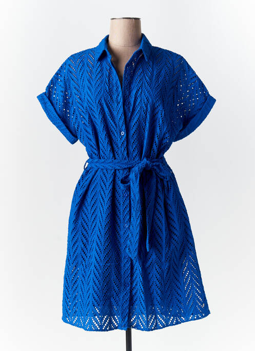 Robe mi-longue bleu FREEMAN T.PORTER pour femme