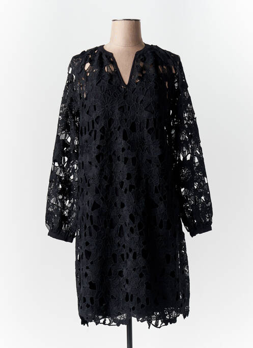 Robe mi-longue noir SOYA pour femme