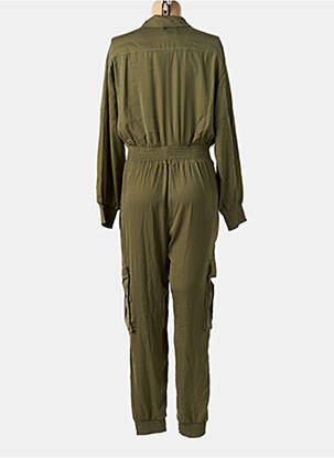 Combi-pantalon col chemisier manches longues vert FREEMAN T.PORTER femme
