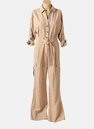 Combi-pantalon fermeture boutonnée sur le devant manches longues beige SALSA femme