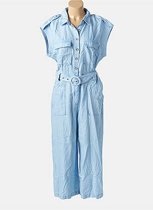 Combi-pantalon fermeture boutonnée sur le devant manches courtes bleu SALSA femme