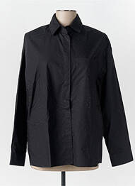 Chemisier coupe droite manches longues noir LIU JO femme