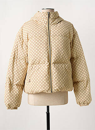Doudoune manches longues a capuche beige TOMMY HILFIGER femme