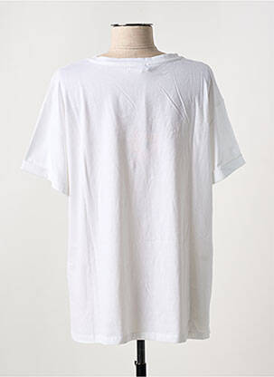 T-shirt coupe droite manches courtes blanc LIU JO femme