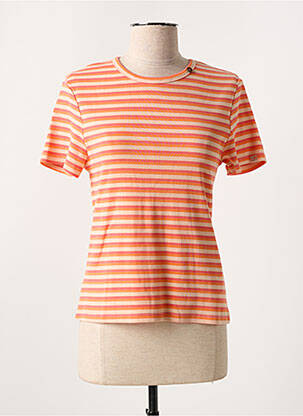 T-shirt stretch manches courtes orange RAGWEAR femme