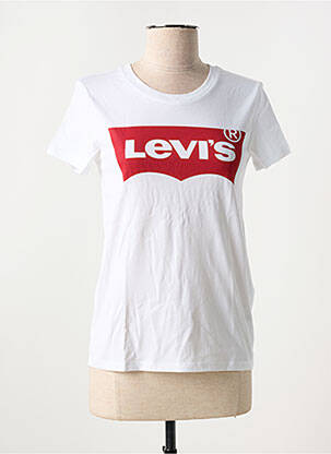 T-shirt sérigraphie manches courtes blanc LEVI'S femme