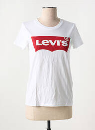 T-shirt sérigraphie manches courtes blanc LEVIS femme