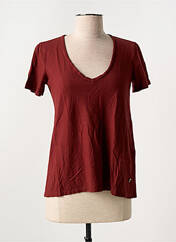 T-shirt rouge PLEASE pour femme seconde vue