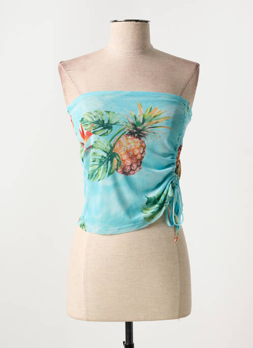 Top bleu DESIGUAL pour femme