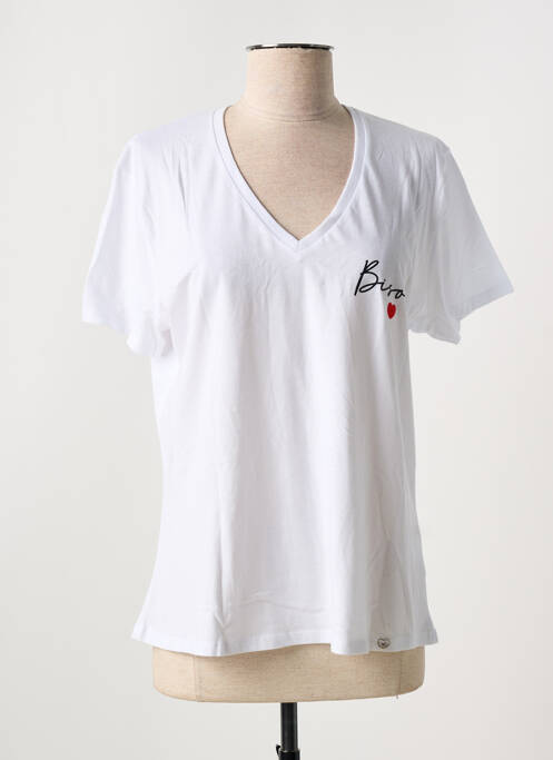 T-shirt blanc PLEASE pour femme