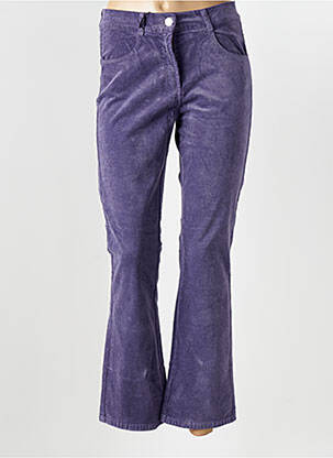 Pantalon flare stretch taille normale violet EAST DRIVE femme