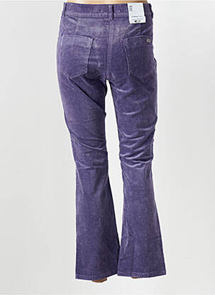 Pantalon flare stretch taille normale violet EAST DRIVE femme