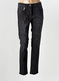 Jeans coupe slim stretch taille normale noir ZERRES femme