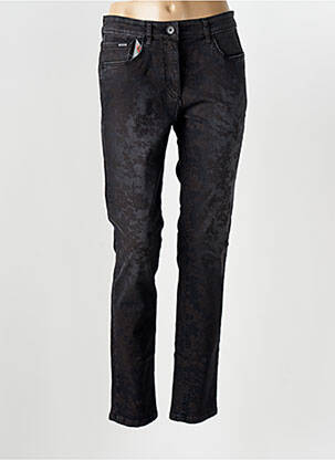 Jeans coupe slim stretch taille normale noir ZERRES femme