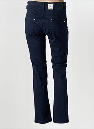 Pantalon slim taille élastique bleu ZERRES femme