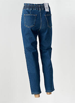 Jean coupe mom poches taille normale bleu EAST DRIVE femme