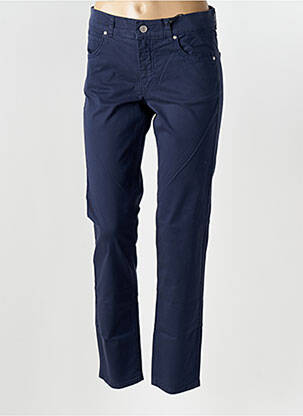 Pantalon droit stretch taille normale bleu ANGELS femme
