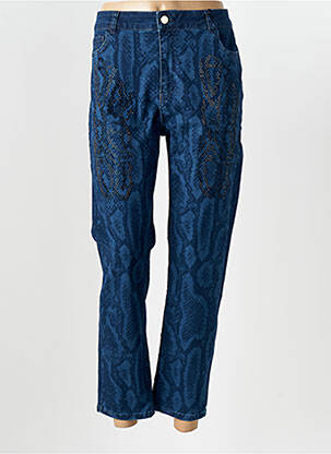 Jeans coupe droite stretch taille normale bleu LOLA CASADEMUNT femme