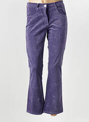 Pantalon flare violet EAST DRIVE pour femme seconde vue