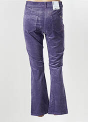 Pantalon flare violet EAST DRIVE pour femme seconde vue