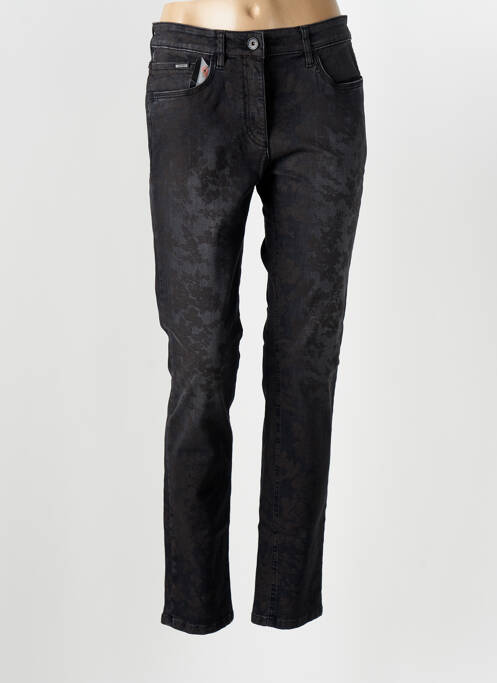 Jeans coupe slim stretch taille normale noir ZERRES femme